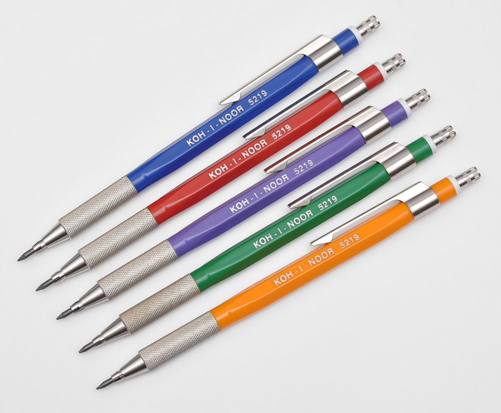 thumbnail image 2 of Koh-i-noor 5 Lead Holders With Sharpener 5219 2 of 13